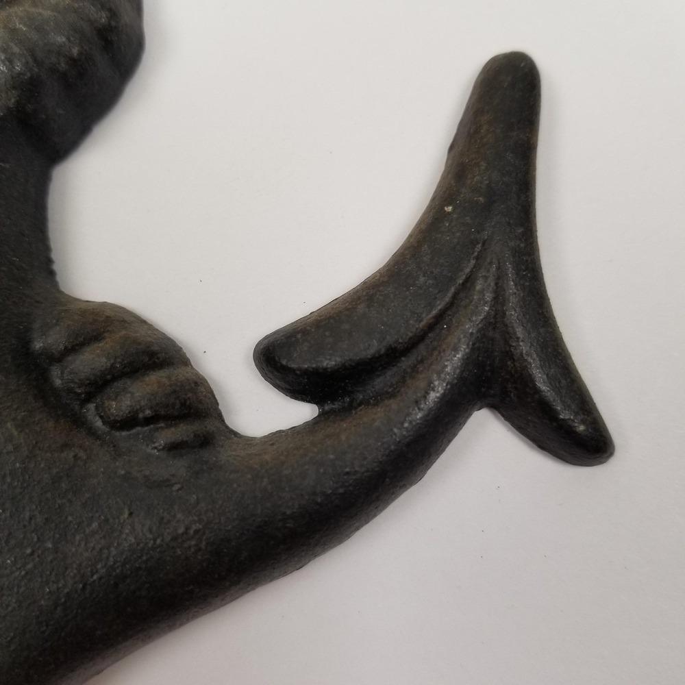 Vintage Cast Iron Anchor Rope Wall Decor Black Nautical Maritime 5.5" Ocean Lake - Picture 5 of 9